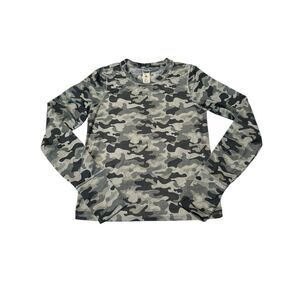 Spiritual Gangster Camo Yoga Top Size Small Long Sleeve Peace Love Yoga‎ #QR5-1